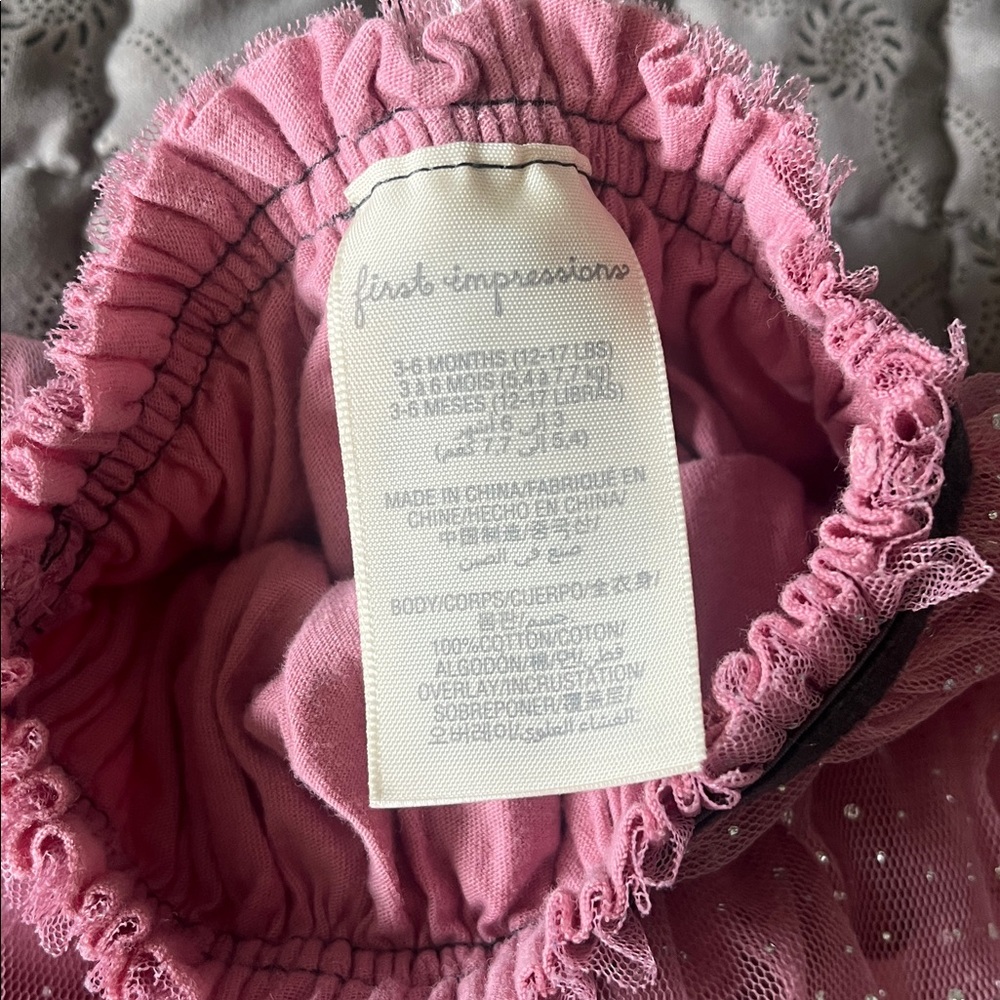 First Impressions Pink Tulle Skirt - Picture 3 of 3